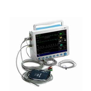 Moniteur patient multiparamètres vétérinaire à écran tactile avec certification CE et batterie intégrée pour clinique vétérinaire de petits animaux - Product Image 2