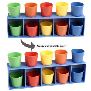 Juego Clásico Montessori de Adivinanzas con Copas y Bolas a Juego, Juguete Sensorial Interactivo para Niños, Entrenamiento de Coordinación Mano-Ojo - Product Image 2