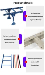 उच्च गुणवत्ता वाले यू-आकार के स्टील केबल रैक गर्म-डुबकी गैल्वेनाइज्ड और केबल बिछाने के लिए छिड़काव योग्य - Product Image 4