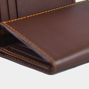 HMA SPORTS and APPAREL Design Your Own Custom Size <b>Men's</b> Genuine Leather <b>Wallet</b>-Durable Multi-Function Fashion Style - Product Image 6