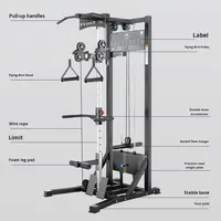 Appareil de musculation commercial EM Brand Model, machine papillon à traction simple face avec câble en acier pour entraînement des petits oiseaux, traction haute/basse