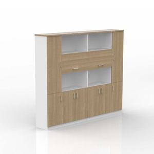 Factory Direct Sale Handle <b>Open</b> Door File Cabinet Office Furniture Modern Wooden Storage Cabinet - Product Image 5