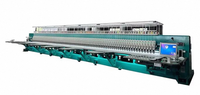 Machine à broder plate informatisée multi-têtes, équipement de broderie multi-aiguilles industriel pour la production de vêtements en série