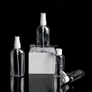 60 <span class=keywords><strong>100ml</strong></span> sang trọng Pet phẳng hình bầu dục huyết thanh chăm sóc da Lotion dầu gội tắm phun bóp Du Lịch Mỹ phẩm chai - Product Image 1