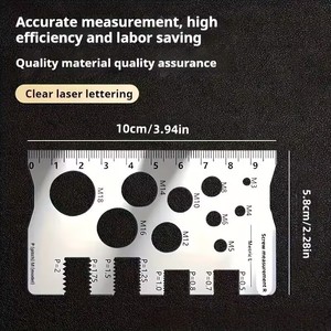 Jeu de rubans à mesurer en acier inoxydable 304 pour la mesure transfrontalière, mesure précise du pas de vis et du diamètre des vis - Product Image 5