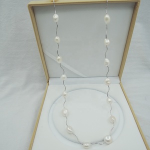 Collana di <span class=keywords><strong>Perle</strong></span> Lunga di Alta Qualità, 100% <span class=keywords><strong>Perle</strong></span> d'Acqua Dolce Naturali per Donna, 90 cm, Collana per Maglione - Product Image 3