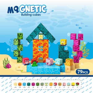 GUOAN <b>TOYS</b> Hot Trending STEAM 2CM 54/79/84/96 <b>Magnetic</b> Cube Underwater World DIY Creative <b>Magnetic</b> Building Block Sets for Kids - Product Image 4