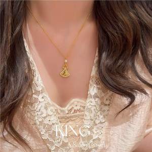 KING <b>Silver</b> Jewelry S925 Sterling <b>Silver</b> <b>Necklace</b> Geometric Pendant Women's Party Fashion Jewelry <b>Set</b> - Product Image 2