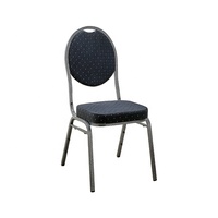 Chaises de banquet et de mariage en métal de haute qualité, design moderne noir, usage commercial, vente en gros