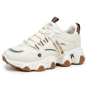 Nouvelles chaussures de sport pour femmes, style papa, durables, à semelle en caoutchouc, antidérapantes, légères et tendance, pour le printemps et l'automne. - Product Image 1