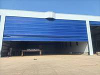 Porte enroulable industrielle en PVC, porte pliante flexible, grande porte à rideau en tissu pour usine, porte à enrouleur