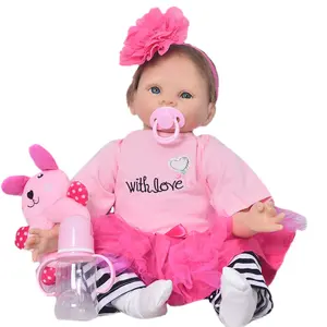 Reborn Baby Dolls 22 Inch 55 cm Cute Realistic Soft Silicone Vinyl Dolls Newborn Baby dolls With Clothes