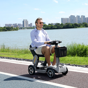 Four-Wheel Scooter for Elderly Foldable Aluminum Lithium Battery Waterproof <b>Remote</b> <b>Control</b> 500W 120kg Electronic - Product Image 3