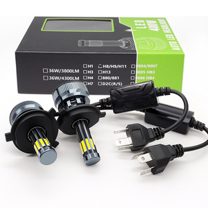 QideWin H4 <b>LED</b> <b>Headlights</b> 30000Lm 12V High Low Beam Integrated Car Light Bulb - Product Image 2