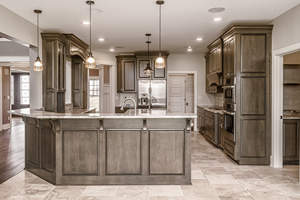 בסגנון אמריקאי מטבח אחסון ארון ארון ארון פריפלאב מחסן עץ מלא מטבח ארון תוצרת - Product Image 2