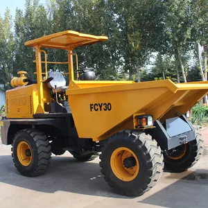 FCY30 4WD шарнирный самосвал с 3 тоннами вместимостью Huade Mini <span class=keywords><strong>Loader</strong></span> 4x4 грузовик для продажи колесный погрузчик компоненты сердечника насоса двигателя - Product Image 3