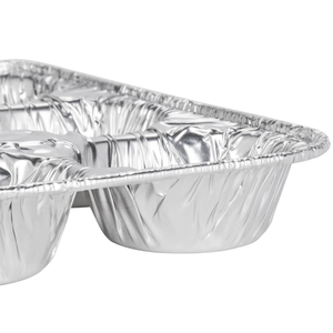 Party Baking 6 Cups Aluminum Muffin Pans <strong>Cupcake</strong> Pans Disposable Muffin <strong>Tin</strong> for Baking - Product Image 4