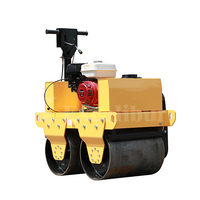 Compacteur, mini rouleau compresseur vibrant, double tambour, rouleau compresseur vibrant, machine de compactage du sol