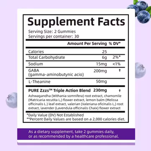 Oem Melatonin Gummies, kết hợp với l-tryptophan và GABA bổ sung, hỗ trợ sâu sắc giấc ngủ - Product Image 6