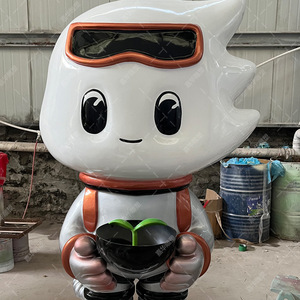 ประติมากรรมการ์ตูนไฟเบอร์กลาส ตัวละคร IP แบบกำหนดเอง ตั้งพื้นกลางแจ้ง งานแฮนด์เมด ตกแต่งหน้าร้าน - Product Image 3