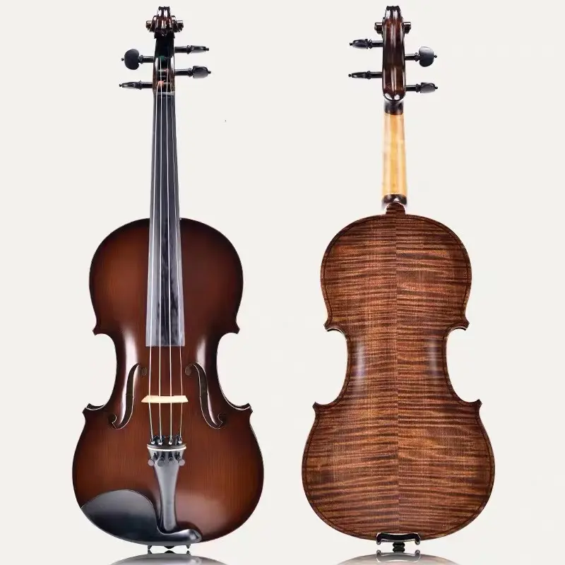 Stradivari Europese Sparren Hout Donkere Koffie Kleur Handgemaakte Custom Viool 4/4