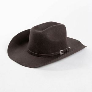 Chapeau de cowboy d'hiver personnalisé de haute qualité, chapeau Fedora en feutre de laine australienne 100% de haute qualité, chapeau de cowboy bleu en gros pour hommes - Product Image 4