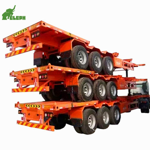 Chasis de transporte de contenedores extendido <span class=keywords><strong>Tri</strong></span> 3 Axle 40 Foot 40ft Marco extensible Esqueleto Remolques Chasis - Product Image 2