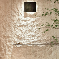 Panneau de placage en pierre de Dacite flexible, pierre souple étoile-lune pour mur décoratif