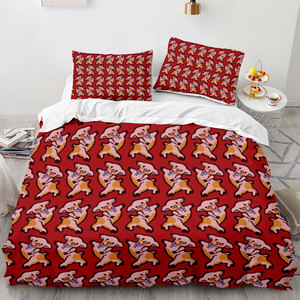 Designer <span class=keywords><strong>de</strong></span> luxe 3D Floral Tiger and Flower Quilt Set <span class=keywords><strong>de</strong></span> literie King Queen Full Size <span class=keywords><strong>Housse</strong></span> <span class=keywords><strong>de</strong></span> <span class=keywords><strong>couette</strong></span> pour les hôtels modernes - Product Image 3