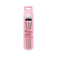 Pinceau à blush Real Technique avec manche en aluminium, poils synthétiques denses, pour blush liquide ou crème, cruelty-free
