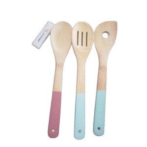 Juego de espátulas de bambú de 6 piezas, utensilios de cocina antiadherentes para sartenes y ollas, solo lavar a mano - Product Image 4