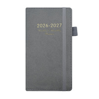 Agenda Semanal Personalizada, Cuaderno de Horarios en Inglés, Tapa Blanda, Diario 2027, Agenda de Bolsillo