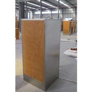 Poubelles de restaurant en acier de 120 L avec porte-<span class=keywords><strong>bac</strong></span> supérieur, <span class=keywords><strong>bac</strong></span> à déchets pour cafétéria, pour les chaînes de restauration rapide - Product Image 5