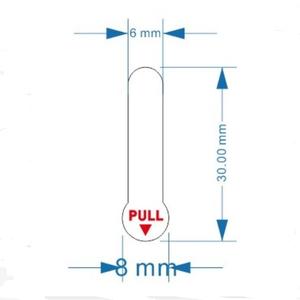 מותאם אישית ברור/לבן פלסטיק סוללה למשוך Tab עבור מטבע CR1632 CR2450 CR2477 - Product Image 3