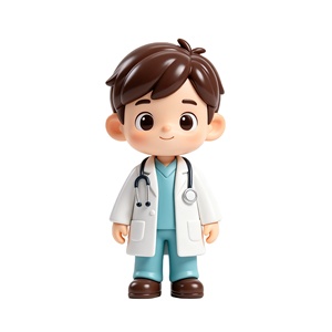 Figuras de PVC de Personajes de Dibujos Animados, Diseño Personalizado, Doctor, Bombero, Chef, Juguete de Plástico para Regalo - Product Image 2