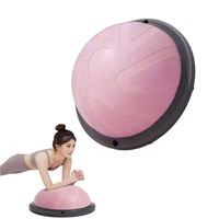 Demi-ballon de yoga en PVC durable, fiable, stable, résistant, sûr, pour l'entraînement, la routine, la forme physique, l'équilibre, les étirements et la stabilité