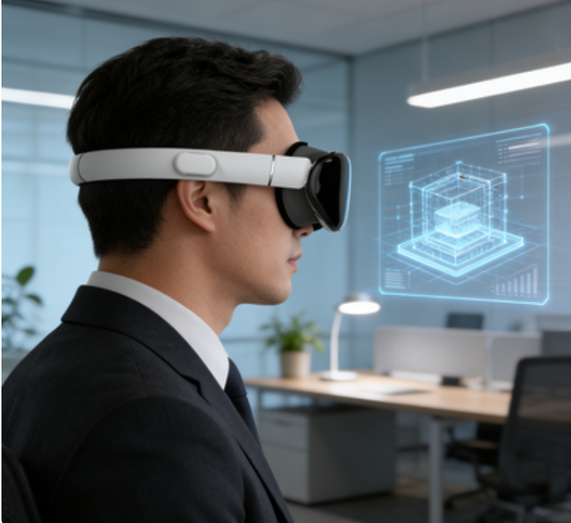 VR Glasses HD Display Gaming Immersive Experience Watching Movies Without Battery Light Weight 205g Headset
