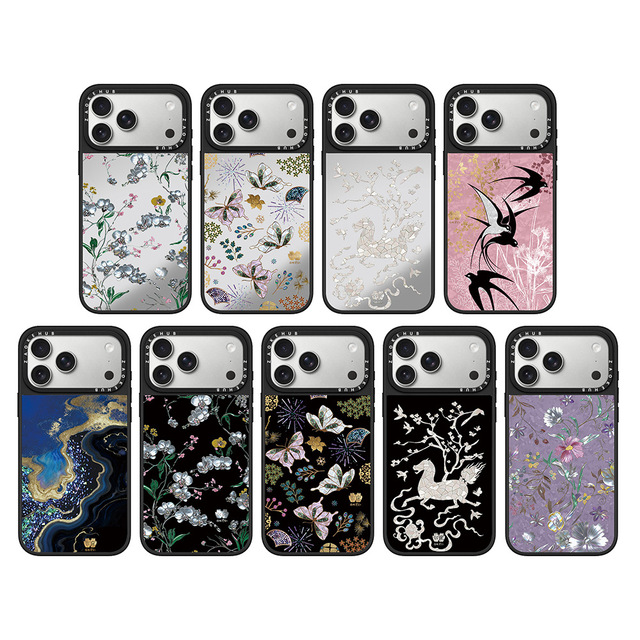 Fashion Luxury INS Design Magnetic Floral Butterfly Bird Protective Multi Colors Mobile Phone Cases for 17 17 Pro 17 Pro