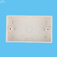 Boîtier de jonction 86 Type 2 en plastique ABS/PVC, coins carrés, couleur personnalisée, 35 mm, protection IP54, interrupteur de surface, prise inférieure