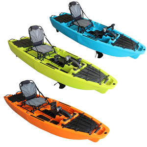 Kayak de Pesca Modular de 9 pies con Asiento Individual, Pedales Desmontables con Motor, 2 Secciones, para 1 Persona, Bote para Océano - Product Image 2