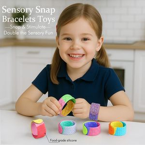 Braccialetti Sensoriali Flessibili in Silicone Testurizzato per Bambini con <span class=keywords><strong>Autismo</strong></span> e ADHD, per Calmare <span class=keywords><strong>l</strong></span>'Ansia - Product Image 4