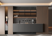 BALOM Moderne De Luxe En Bois Massif Cave À Vin Buffet Combinaison Salon Multi-fonctionnel De Stockage Écologique Personnalisable