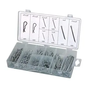 ZM 260PCS 8 Sizes assortment inch size steel lock split pin straight cotter pin