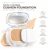 Fond de Teint Compact BB Crème Air Cushion Soin de la Peau Maquillage Visage Imperméable Longue Tenue Contrôle du Sébum
