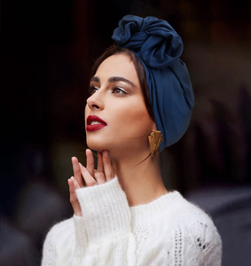 HZM-22201 donne Boho Twist Braid turbante cappello femminile etnico musulmano cappello <span class=keywords><strong>Bandana</strong></span> nuovo berretto <span class=keywords><strong>cotone</strong></span> tinta unita - Product Image 6