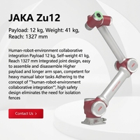 Robot collaboratif JAKA Zu12, charge utile de 12 kg, portée de 1327 mm, 6 axes, cobot avec moteur et boîte de vitesses 100-240 VAC pour la palettisation et l'emballage
