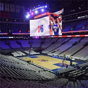 Merkez-hung video yüzük led spor reklam 4 taraflı LED çetele spor stadyum ekran paneli puanı kapalı basketbol spor