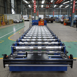 Full Automatic Building Material Machinery Glazed Tile Roll Forming <strong>Machine</strong> for Roofing Tiles PLC Control System Bearings Motors - Product Image 5
