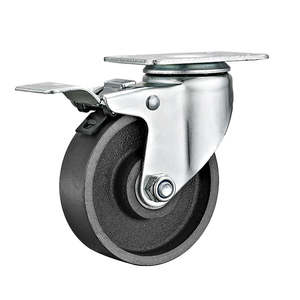 Tisch Stahl Gusseisen Räder Hitze beständige Lenk rollen Rollen Großhandel Mittlere und schwere Last <span class=keywords><strong>Vintage</strong></span> Rollen - Product Image 3