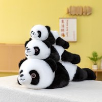 Bantal Tubuh Panda Raksasa Super Lembut - Mainan Boneka Peluk yang Menggemaskan untuk Tidur & Bersantai, Bantal Sandaran Tempat Tidur yang Nyaman, Hadiah Ulang Tahun yang Sempurna